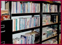Photo of book collection owned by Dottie Gantt