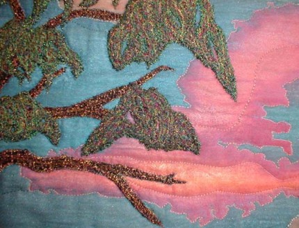 "Elephant Tree" copyright 1998 - Art Quilt by Dottie Gantt
