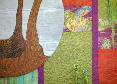 Detail View of "Promises To Keep" copyright 2001 - Art Quilt by Dottie Gantt
